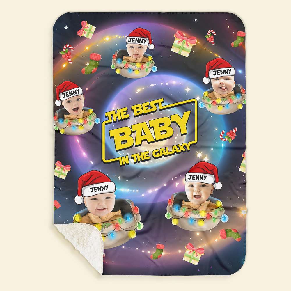 Personalized Galaxy Baby Fleece Blanket Blanket PopCulturePrints