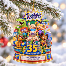 Load image into Gallery viewer, "Celebrating Milestones: A Big Adventure for Little People" - Personalized Acrylic Ornament for the 35th Anniversary
