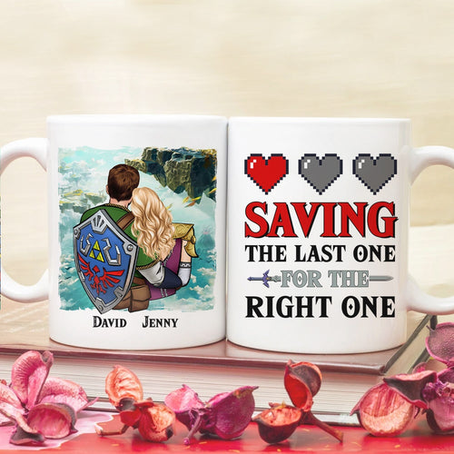 Personalized Couples Coffee Mug - Save the Last Heart - Romantic Gift Coffee Mug PopCulturePrints