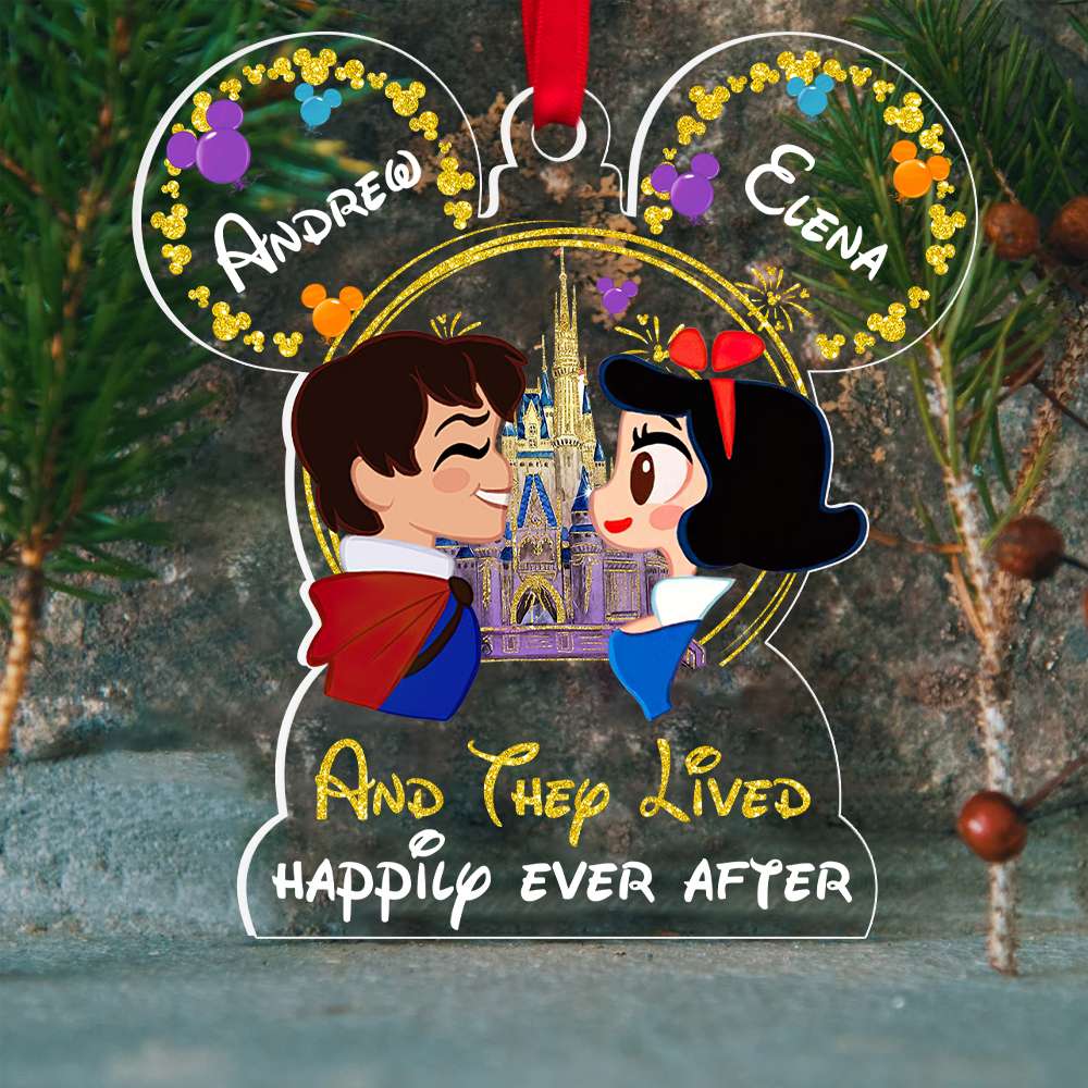 Personalized Fairy Tale Couple Ornament - Happily Ever After | Valentine's Day Gifts Ornament PopCulturePrints