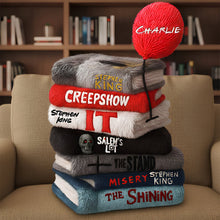 Load image into Gallery viewer, “Delve Into the Dark” - Horror Pillow Personalized Gifts - Custom Gift for Horror Fans, Book Lovers, and Halloween Enthusiasts Pillow PopCulturePrints
