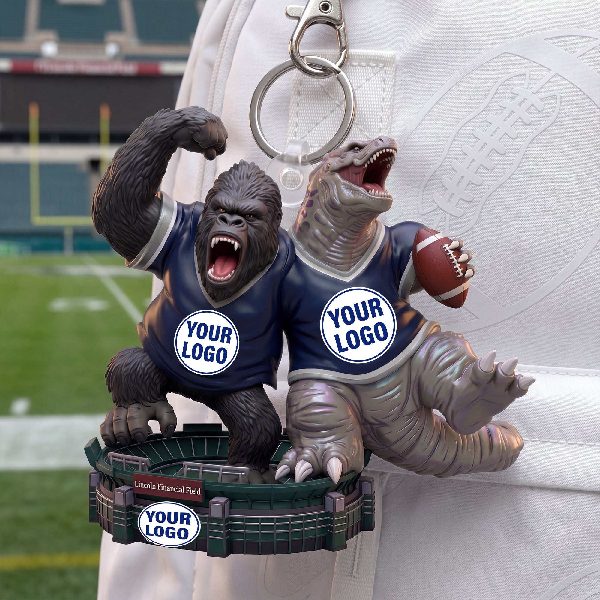 "Unleash Your Inner Champion!" - Sport Crashing Rival Acrylic Keychain - Personalized Gift for Sports Fans, Friends, Family