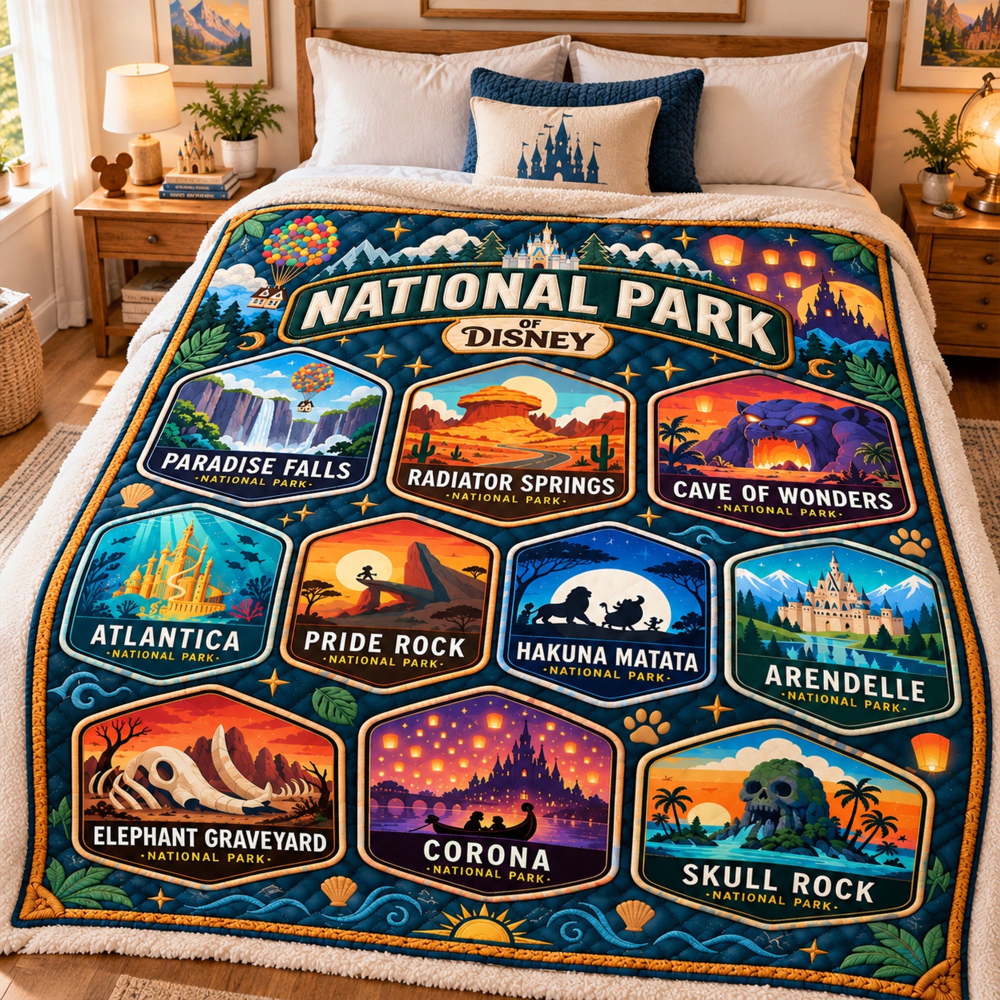Explore the Magic of Disney: National Park Blanket - Personalized Gifts for Every Occasion