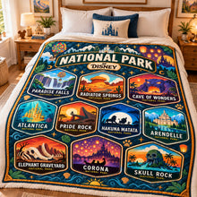 Load image into Gallery viewer, Explore the Magic of Disney: National Park Blanket - Personalized Gifts for Every Occasion
