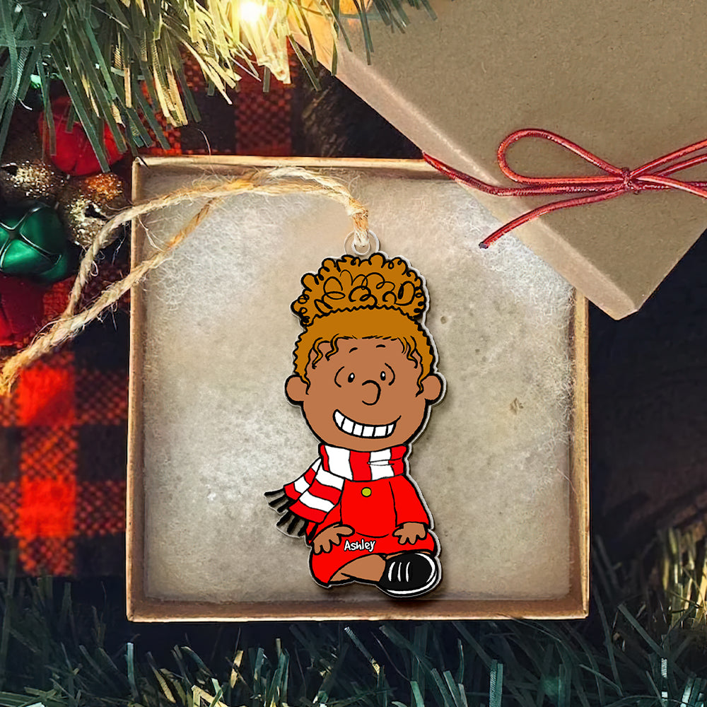 Personalized Santa Kid Christmas Ornament Ornament PopCulturePrints