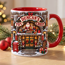 Load image into Gallery viewer, "Unwrap the Magic of Christmas" - Personalized Christmas Accent Mug - Gift for Family, Friends, and Colleagues
