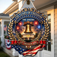 Load image into Gallery viewer, 250 Years Of Freedom - Personalized Acrylic Sign for Family Acrylic Sign PopCulturePrints
