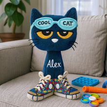 Load image into Gallery viewer, Be the Cool Cat: Autism Awareness Custom Shaped Pillow - Personalized Gift for Everyone Pillow PopCulturePrints
