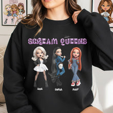 Load image into Gallery viewer, &quot;Scream Queens: Embrace Your Inner Baddie&quot; - Personalized Slay Baddie Shirt for Horror Fans Shirts PopCulturePrints

