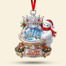 Load image into Gallery viewer, “Bring Home the Holiday Cheer!” - Lovely Merry Inflatable Robot Acrylic Ornament - Custom Christmas Gift for Family &amp; Friends
