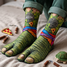 Load image into Gallery viewer, “Unleash Your Inner Legend!” - Unique Personalized Warrior Socks - Custom Gifts for Fans and Friends
