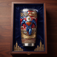 Load image into Gallery viewer, "Fearless Spirit, Unyielding Strength" - Personalized Eagle Guardians Tumbler - Gift for Patriotic Friends, Family, and Colleagues Tumbler Cup PopCulturePrints
