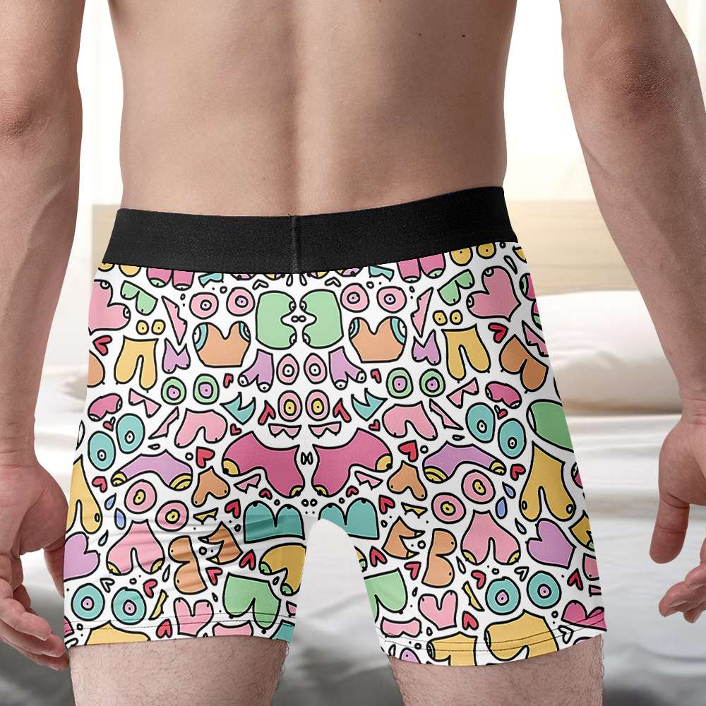 Personalized Couples' Boxers & Briefs - Customizable Fun Designs Boxer Briefs PopCulturePrints
