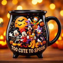Load image into Gallery viewer, Cute Halloween Night Ceramic Cauldron Mug - Personalized Halloween Gifts 03pgdt220826 Cauldron Mug PopCulturePrints

