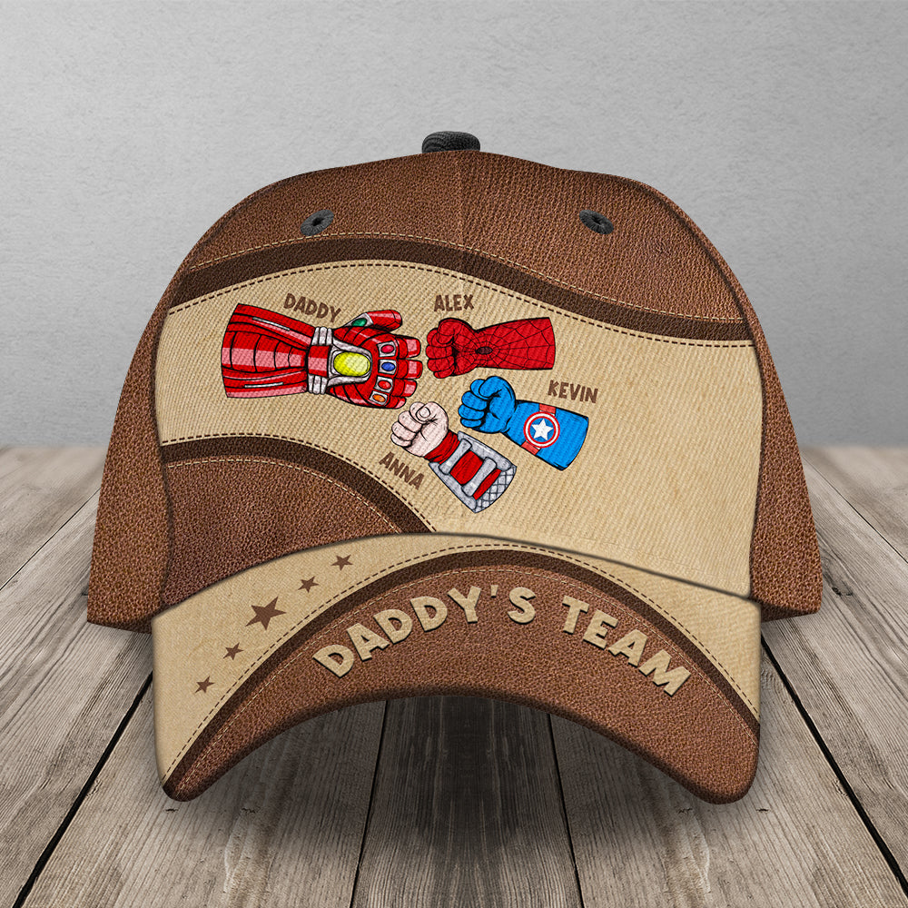 Personalized Superhero Dad Cap - Custom Father's Day Gift