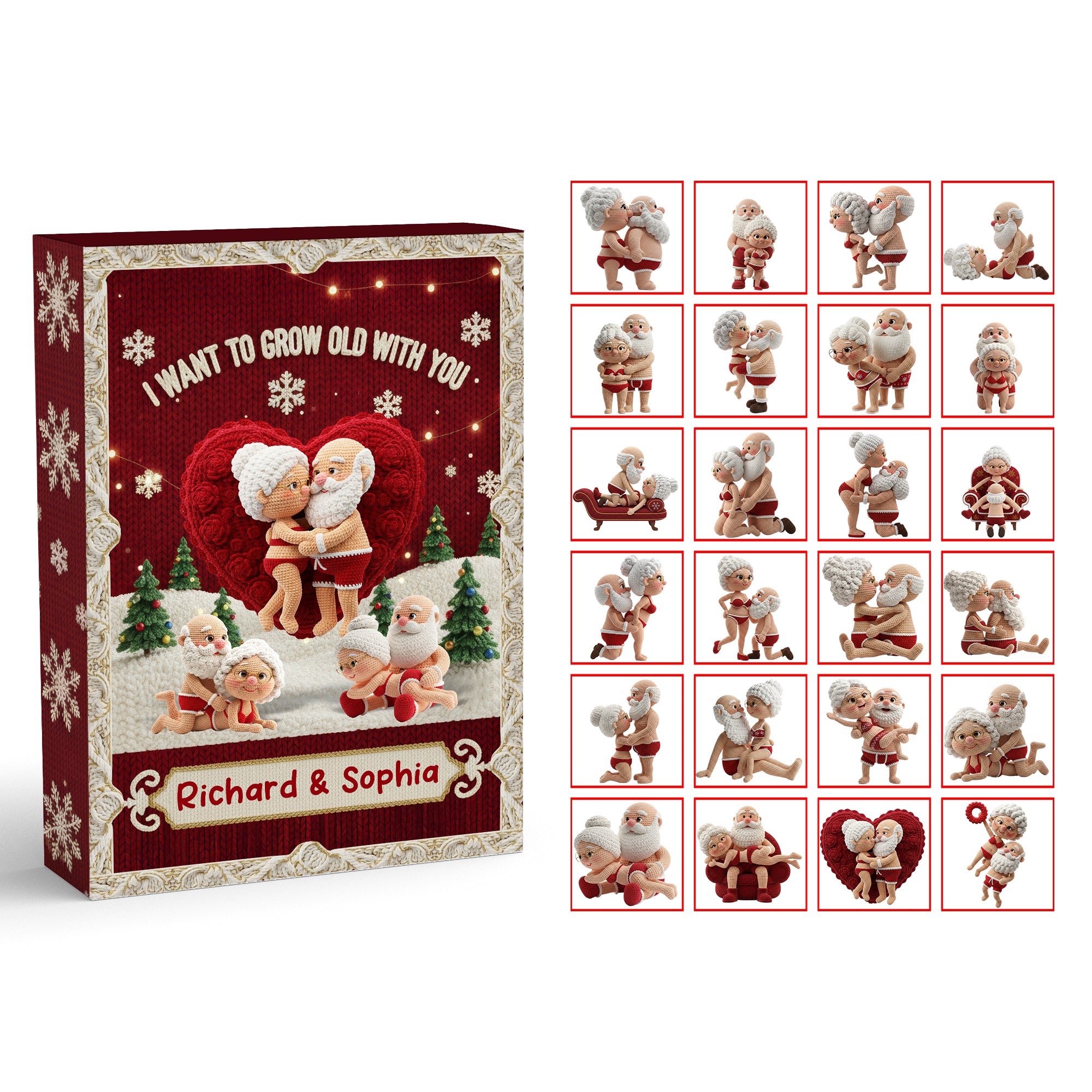 I Want to Grow Old with You - Naughty Couple Blind Box | Personalized Gifts for Christmas Lovers Advent Calendar PopCulturePrints
