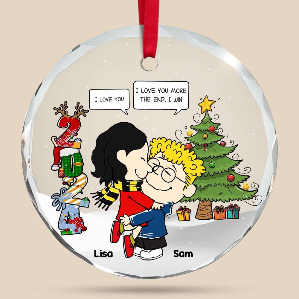 Personalized Christmas Suncatcher Ornament for Moms - Festive Family Design