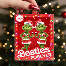 Load image into Gallery viewer, &quot;Cheers to Friendship!&quot; - Funny Drinking Friend Ornament - Personalized Gift for Best Friends Ornament PopCulturePrints
