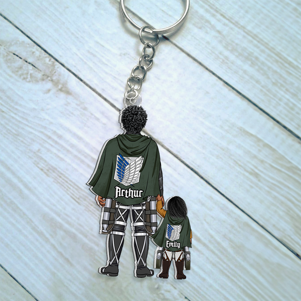 "Show Your Dad He's a Hero!" - Destruction Dad Keychain - Personalized Gift for Dad, Grandpa, and More Keychains PopCulturePrints