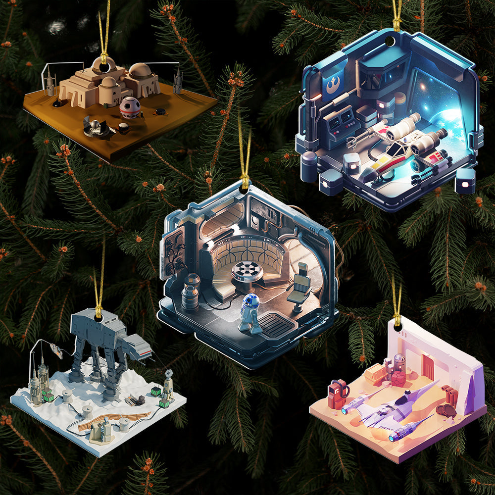 Sci-Fi Universe Christmas Ornament Set Ornament PopCulturePrints