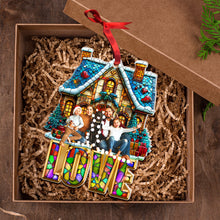 Load image into Gallery viewer, Personalized Family Photo Christmas Ornament - Cozy Holiday Home Design Ornament PopCulturePrints
