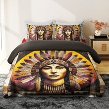 Load image into Gallery viewer, Personalized Native American Culture Quilt Bedding Set - Customizable Gift for Enthusiasts Blanket PopCulturePrints

