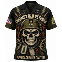 Load image into Gallery viewer, Grumpy Old Veteran Hawaiian Shirt - Personalized Gift for Veterans Hawaiian Shirts PopCulturePrints
