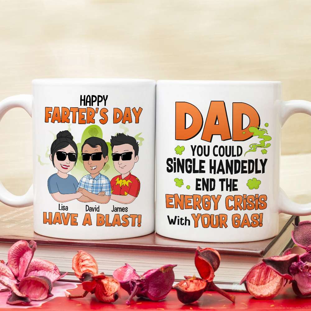 Funny Dad Mug - Farter's Day Gift Coffee Mug PopCulturePrints