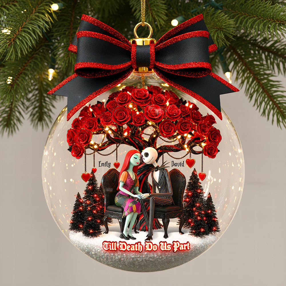 “Till Death Do Us Part” – Personalized Christmas Ornament for Couples Ornament PopCulturePrints