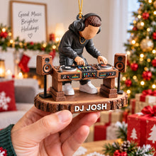 Load image into Gallery viewer, Celebrate the Beat: Personalized DJ Acrylic Ornament - Unique Custom Gift for Music Lovers
