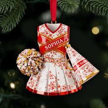 Load image into Gallery viewer, Personalized Cheerleader Christmas Ornament - A Festive Gift for Cheerleading Fans Ornament PopCulturePrints
