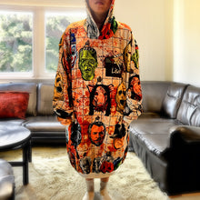 Load image into Gallery viewer, Horror Movie Icons Oversized Hoodie - Perfect Gift for Horror Enthusiasts
