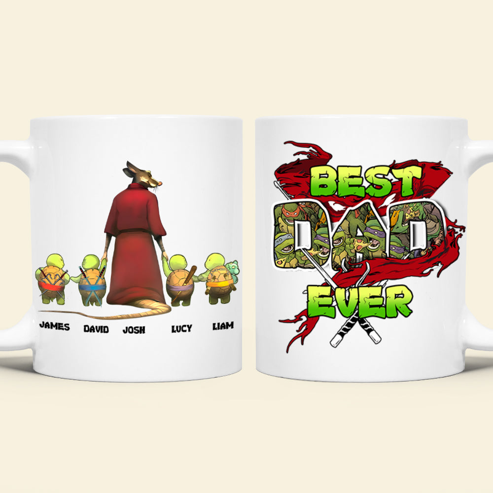 Personalized Cool Dad Coffee Mug with Cartoon Characters Coffee Mug PopCulturePrints