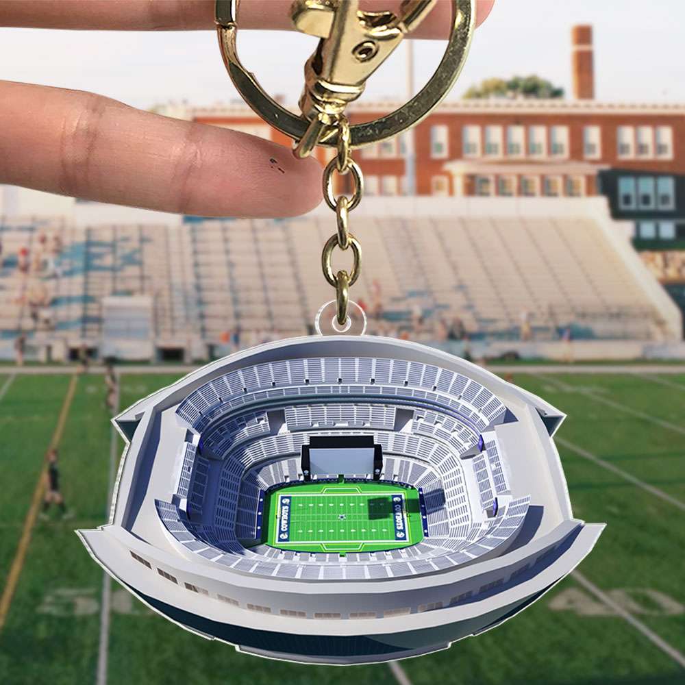 3D American Football Stadium Keychain - Gifts for Football Fans