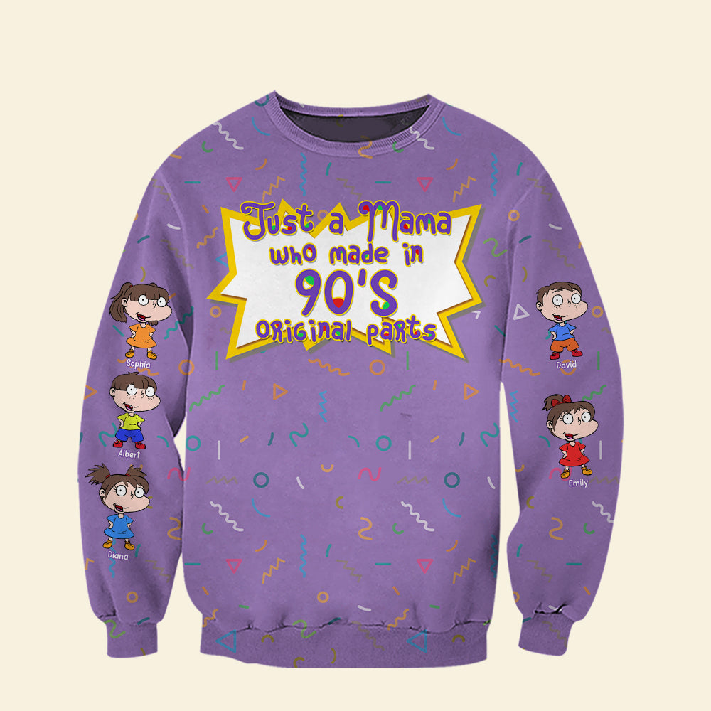 Just A Mama Who Made In 90's - Personalized Gift for Mom, Grandma & More AOP Products PopCulturePrints