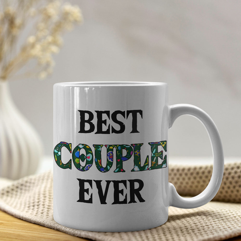 Personalized Best Couple Ever Coffee Mug | Romantic Valentine's Day Gifts Coffee Mug PopCulturePrints