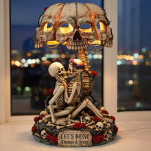 Load image into Gallery viewer, Let's Bone - Naughty Couple Skeleton Acrylic Light Box - Personalized Gifts
