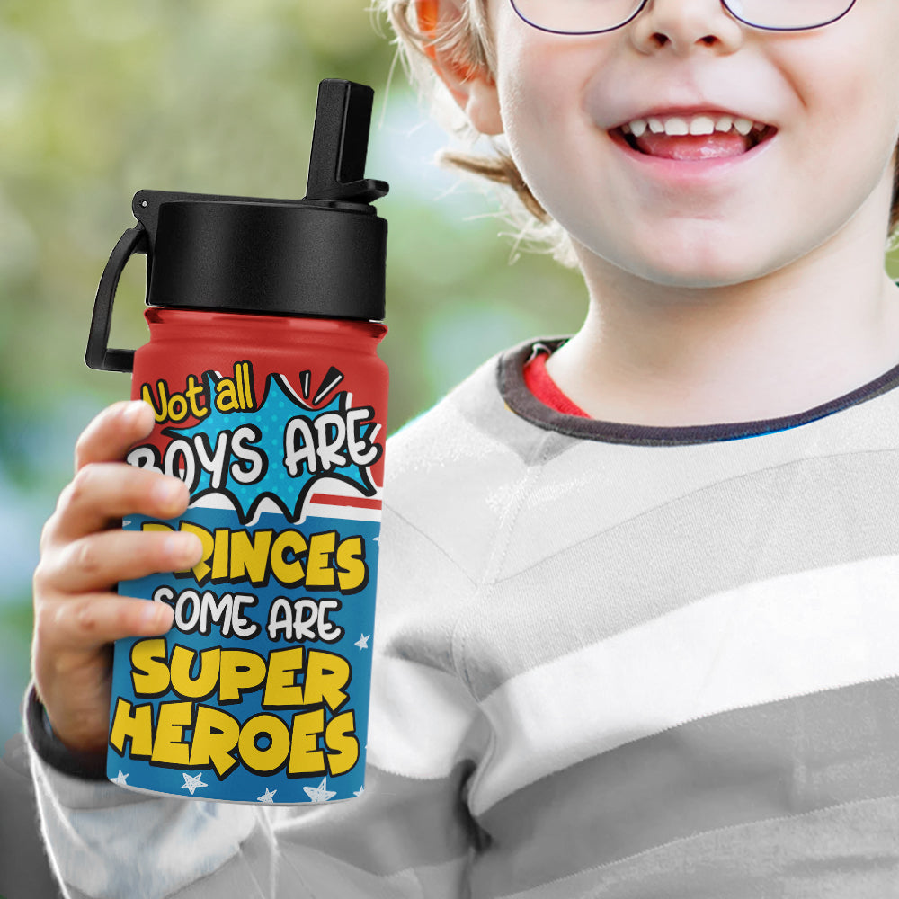 Personalized Superhero Kid Tumbler - Not All Boys Are Princes Kid Tumbler PopCulturePrints