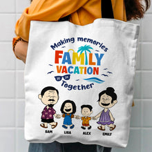 Load image into Gallery viewer, Personalized Family Vacation Tote Bag - Making Memories Together
