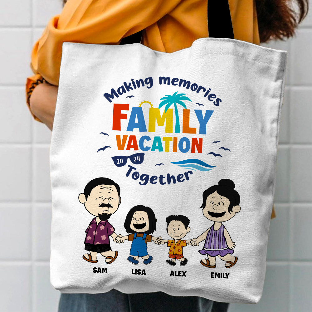 Personalized Family Vacation Tote Bag - Making Memories Together