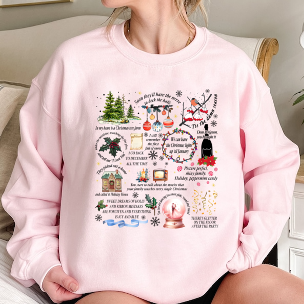 Festive Christmas Sweatshirt for Pop Culture Fans