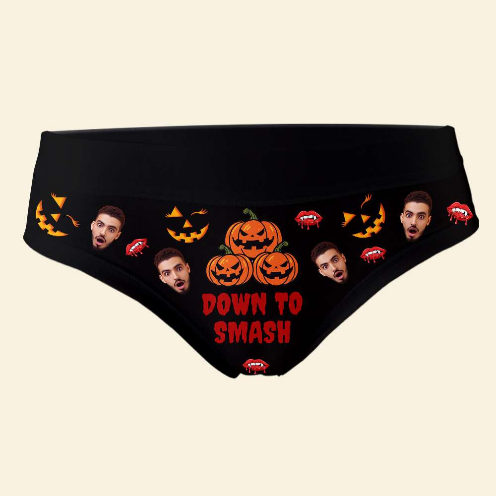 Personalized Halloween Boxer Briefs - Custom Photo Gift for Couples