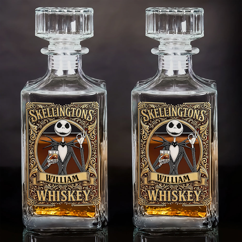 “Cheers to the Extraordinary!” - Creepy Cool Whiskey Decanter Set - Personalized Gifts For Him Whiskey Bottle PopCulturePrints