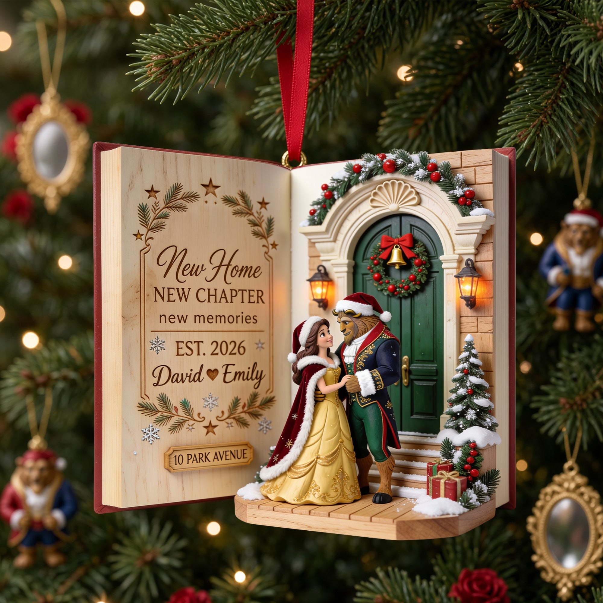 “New Home, New Chapter” - Personalized Ornament for Newlyweds