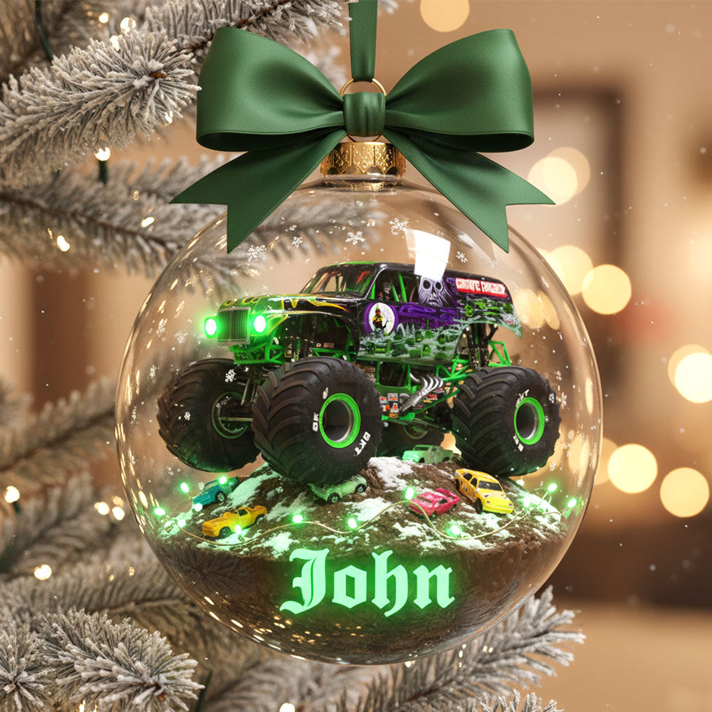 “Rev Up the Joy!” - Customized Truck Ornament - Personalized Gift for Christmas Ornament PopCulturePrints