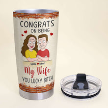 Load image into Gallery viewer, Personalized Funny Wife Tumbler - Custom Valentine’s Day Gifts for Couples Tumbler Cup PopCulturePrints
