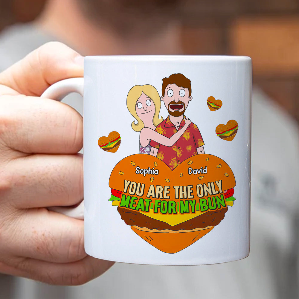 You Are The Only Bun For Me - Personalized Couple Mug Coffee Mug PopCulturePrints