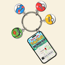 Load image into Gallery viewer, Personalized PokeDad Keychain - Custom Gifts for Dad Keychains PopCulturePrints
