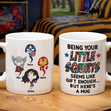 Load image into Gallery viewer, Superhero Themed Personalized Coffee Mug for Dad Coffee Mug PopCulturePrints
