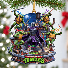 Load image into Gallery viewer, "Bring Home the Heroes!" - Personalize Your Sewer Story Christmas Ornament - Perfect Gift for TMNT Lovers Ornament PopCulturePrints
